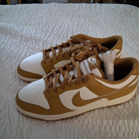 Men's Nike Dunk Low Retro Pale Ivory Wheat Pale Ivory HF5441 108 Size 12 - Picture 8 of 9